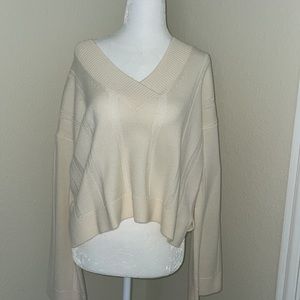 Derek Lam Cream V-neck sweater